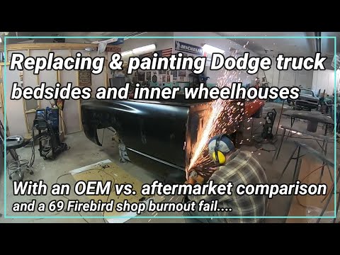Dodge truck bedside and inner wheelhouse replacement