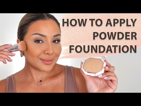HOW TO APPLY POWDER FOUNDATION FOR BEGINNERS 2021 | NINA UBHI