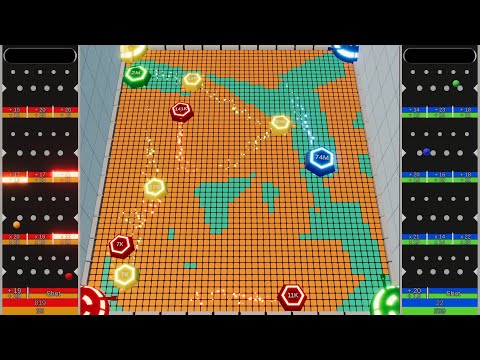 Multiply X Territory War : Team #2v2 - Marble Race in Unity