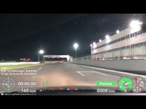 ONBOARD 470bhp GOLF R Mk7 SUPERLAP at ADRIA track