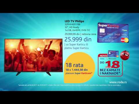 Mercator: PHILIPS LED TV po super ceni uz Super Karticu 6.4. - 25.5.2017.