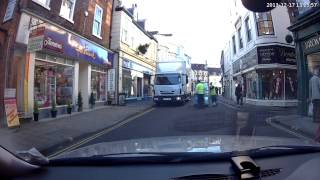 preview picture of video 'Louth, Lincs. Travelling Mercer Row westwards (2)'