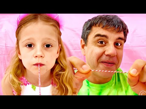 Nastya perdió su diente y recibió regalos del hada de los dientes