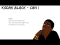 KODAK BLACK - CAN I (Lyrics On Screen)