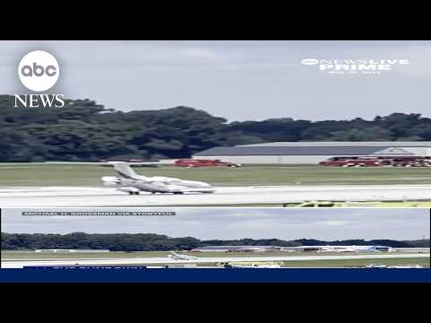 Plane lands in Ohio without landing gear