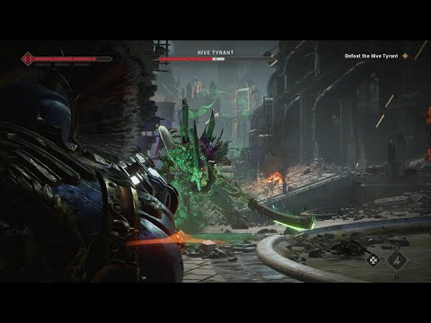 Warhammer 40K: Space Marine 2 - Hive Tyrant Boss Fight - MAX DIFFICULTY ANGEL OF DEATH!!