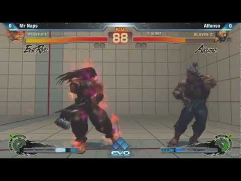 [EVO 2012 SSFIV AE] Mr Naps (Evil Ryu) vs Alfonso (Akuma, Ken)