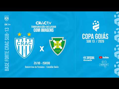 CRAC SUB-13  X SANTA CRUZ - AO VIVO COM IMAGENS - COPA GOIÁS 2026