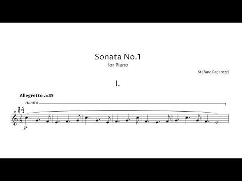 Stefano Paparozzi – Piano Sonata No.1