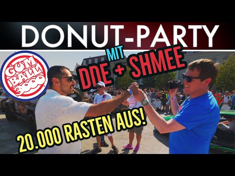 Wild donut party 🍩with @Shmee150 @DailyDrivenExotics @YungFilly 🤙20,000 go crazy at Gumball2023