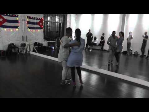 Salsa Class 01.03.16 at D'AKOKAN Dance School - Yoandy Villaurrutia & Natasha Sirenko