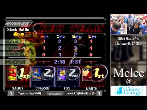 Melee at JJ's #19 - Tapez + Hyprid vs. Jace + JJ's|MikeHaze - Winners Semis