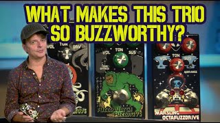 Video thumbnail for Interstellar Audio Machines' Octonaut Hyperdrive, Fuzzsquatch Fuzzdrive and Marsling Octafuzzdrive by Guitar World