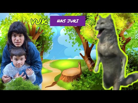 Vuk juri Adama i Enu u šumi! the wolf attack Adam and his sister into the woods!!