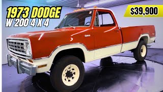 Video Thumbnail for 1973 Dodge D/W Truck