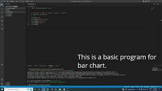 Install Matplotlib Library | Bar chart in python | visual studio code