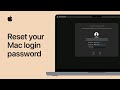 How To Reset Your Mac Login Password Apple Support