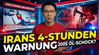 IRAN gibt der Welt 4 STUNDEN Der 200$ Öl Schock beginnt HEUTE!