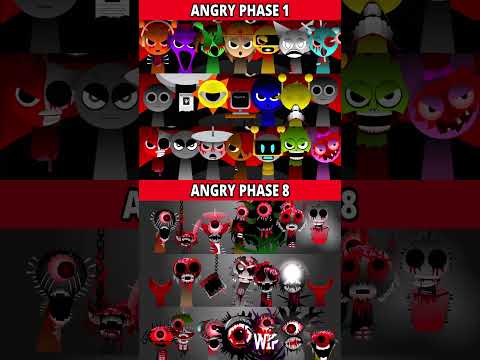 Sprunki But Angry Phase 1 VS Phase 8🔥🎶*MIX VERSIOM*
