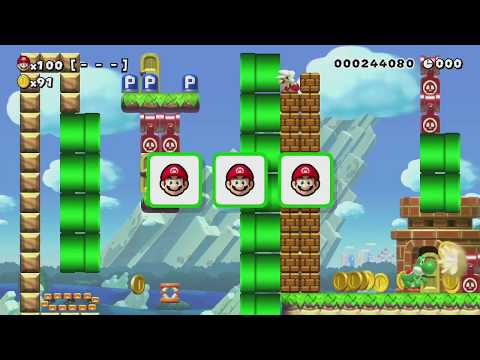 BLAMELESS MICROBE ~ Easy 100 Mario Challenge - Super Mario Maker - No Commentary 1bt