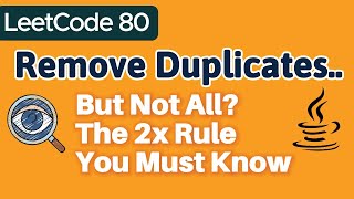 🧠The Fastest Way to Remove Duplicates – Two Pointers Explained!