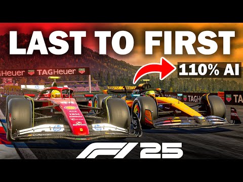 Can I Go From LAST TO FIRST VS 110% AI In F1 25?