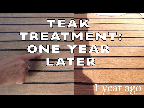 Teak Care One Year Later: How Our Semco Treatment Holds Up on Our Merry Fisher 895