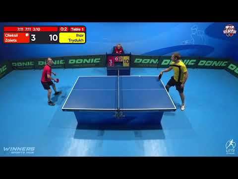 20:00 Oleksii Zaiets 0-3 Ihor Trydukh West 3 WIN CUP 05.11.2022 | TABLE TENNIS WINCUP