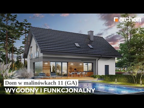 Dom w malinówkach 11 (GA) – Wygodny i funkcjonalny dom I ARCHON+ Projekty Domów
