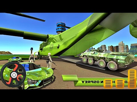 Army Plane Car Transporter Simulator - Airplane Car Transport - Best Android Gameplay FHD
