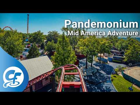 On-ride point of view of Pandemonium
