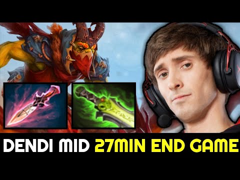 DENDI Mid Batrider 27min End Game No Mercy 7.28 Dota 2