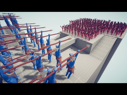50x SPEAR THROWER vs SIEGE ARMY PART 2 | Totally Accurate Battle Simulator TABS