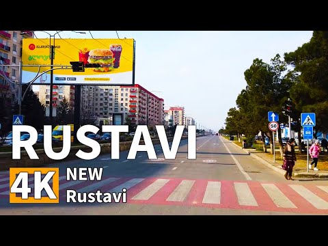 RUSTAVI | Driving Rustavi City 4K - Video Tourism