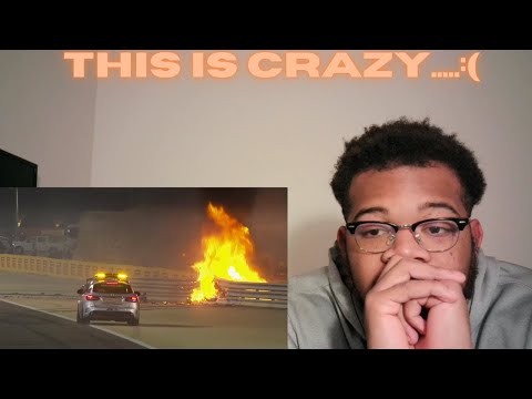 OMG....AMERICAN REACTS TO GROSJEAN'S INSANE FIREBALL CRASH FORMULA 1 DRIVE TO SURVIVE (REACTION)!!!