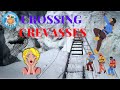 Falling On The Icewall Crossing Crevasses