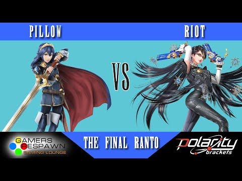 Final Ranto - Smash 4 Singles - Pillow (Lucina, DK) vs Riot (Bayo) - Top 3 Losers Finals
