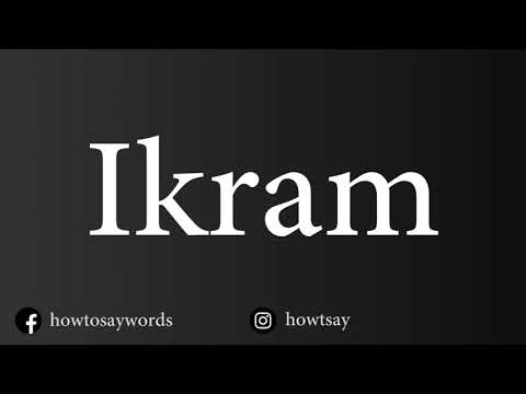 How To Pronounce Ikram