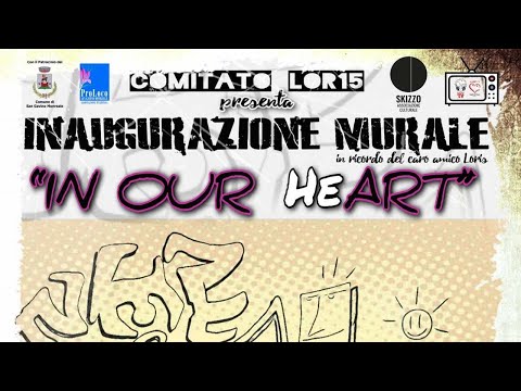 Inauguração mural em ricordo de Loris Bandino