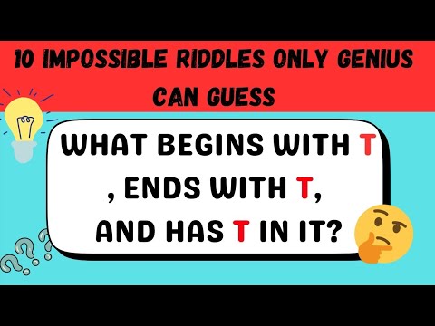 ONLY A GENIUS CAN SOLVE THESE RIDDLES 🤔 |10 TRICKY RIDDLES THAT'LL STRETCH YOUR BRAIN |BRAIN TEASERS