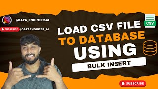 Load CSV file into Your SQL Database - Using BULK Insert