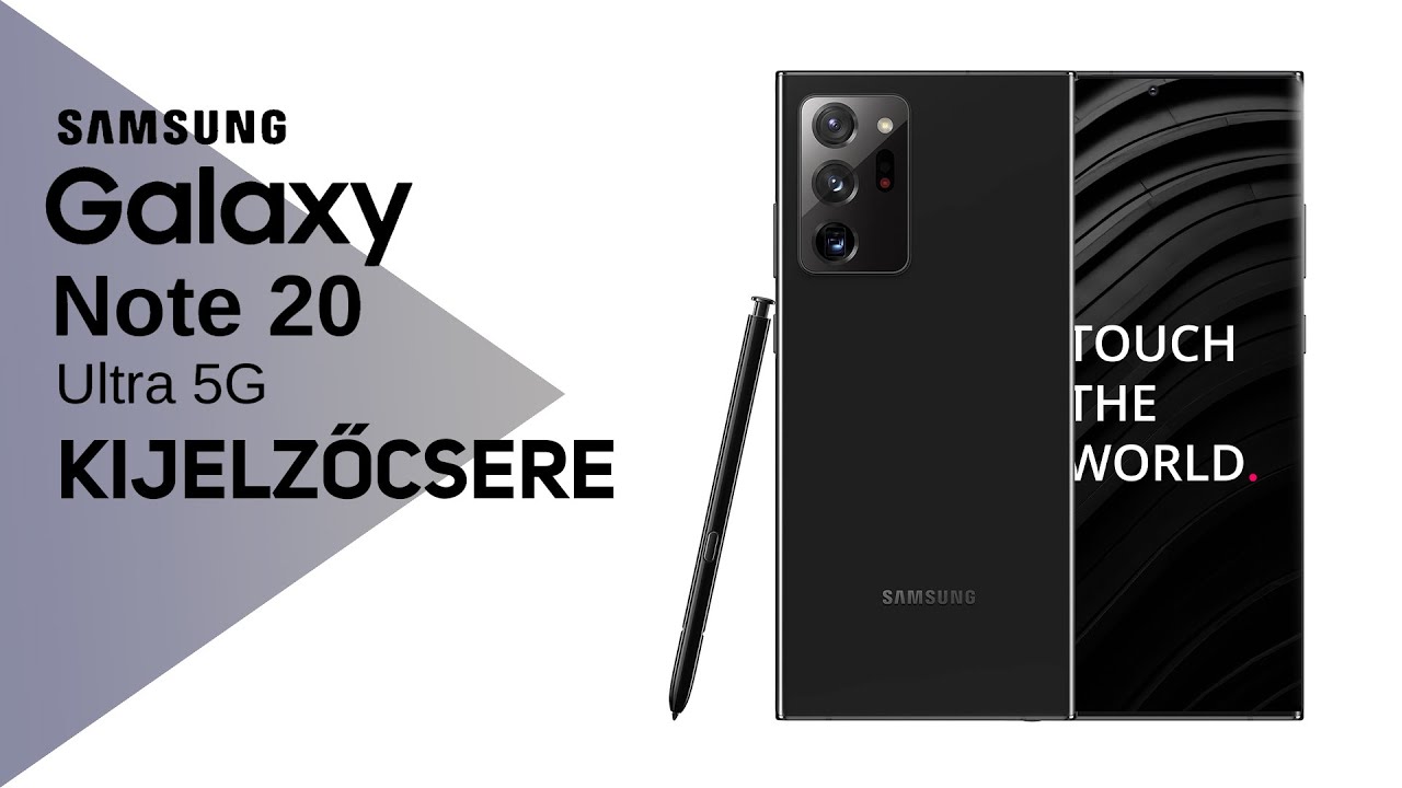Samsung Galaxy Note 20 Ultra gyári kijelző csere