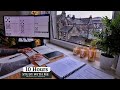 10 HOUR STUDY WITH ME | Background noise, 10-min Break, No music, Study with Merve