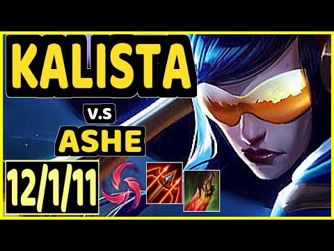 HADES (KALISTA) vs ASHE - 12/1/11 KDA BOTTOM ADC GAMEPLAY - EUW Ranked MASTER