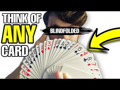 Any deck. Any card. They shuffle. You're BLINDFOLDED! (Magic Tutorial)