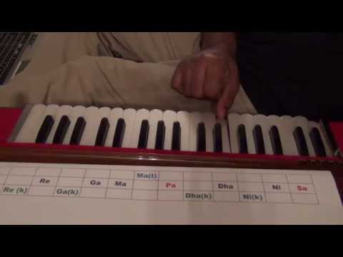 108 Harmonium Lessons for Beginners - Indian  note naming system
