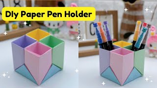 How To Make Paper Pen Stand For Kids / Back to School Craft Ideas / Paper Craft Easy /KIDS crafts