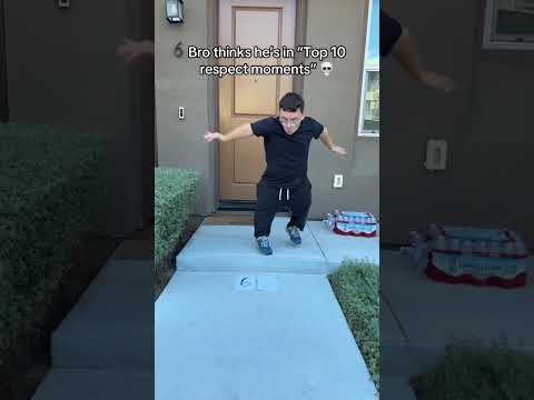 Bro thinks he’s in top 10 respect moments 😭