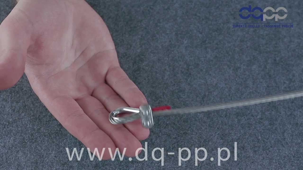 Zacisk kabłąkowy - liny stalowe