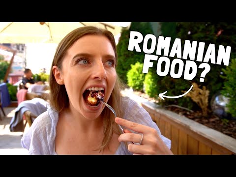 🇷🇴 TRYING TRADITIONAL ROMANIAN FOOD | SIGHISOARA FOOD TOUR | ROMANIA